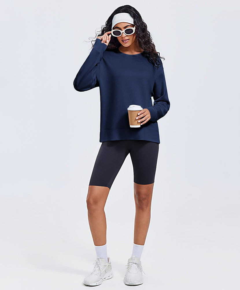 Casual Essential Solid Yoga Sweatshirt