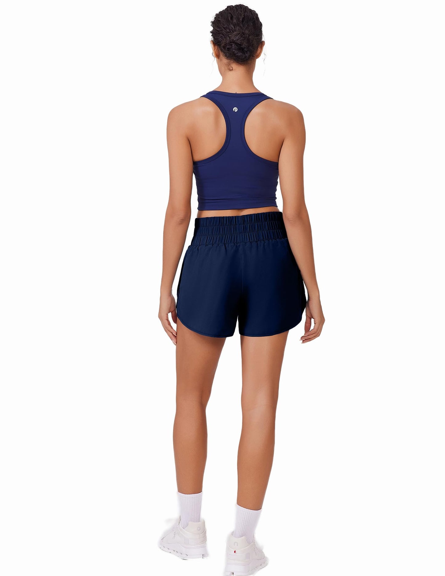 Athletic High Waisted Workout Gym Shorts