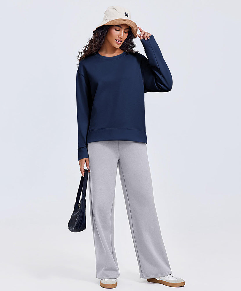 Casual Essential Solid Yoga Sweatshirt
