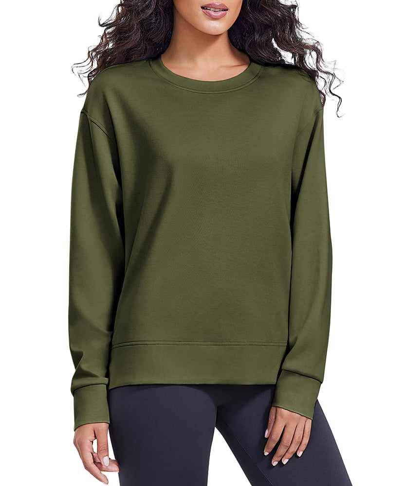 Casual Essential Solid Yoga Sweatshirt