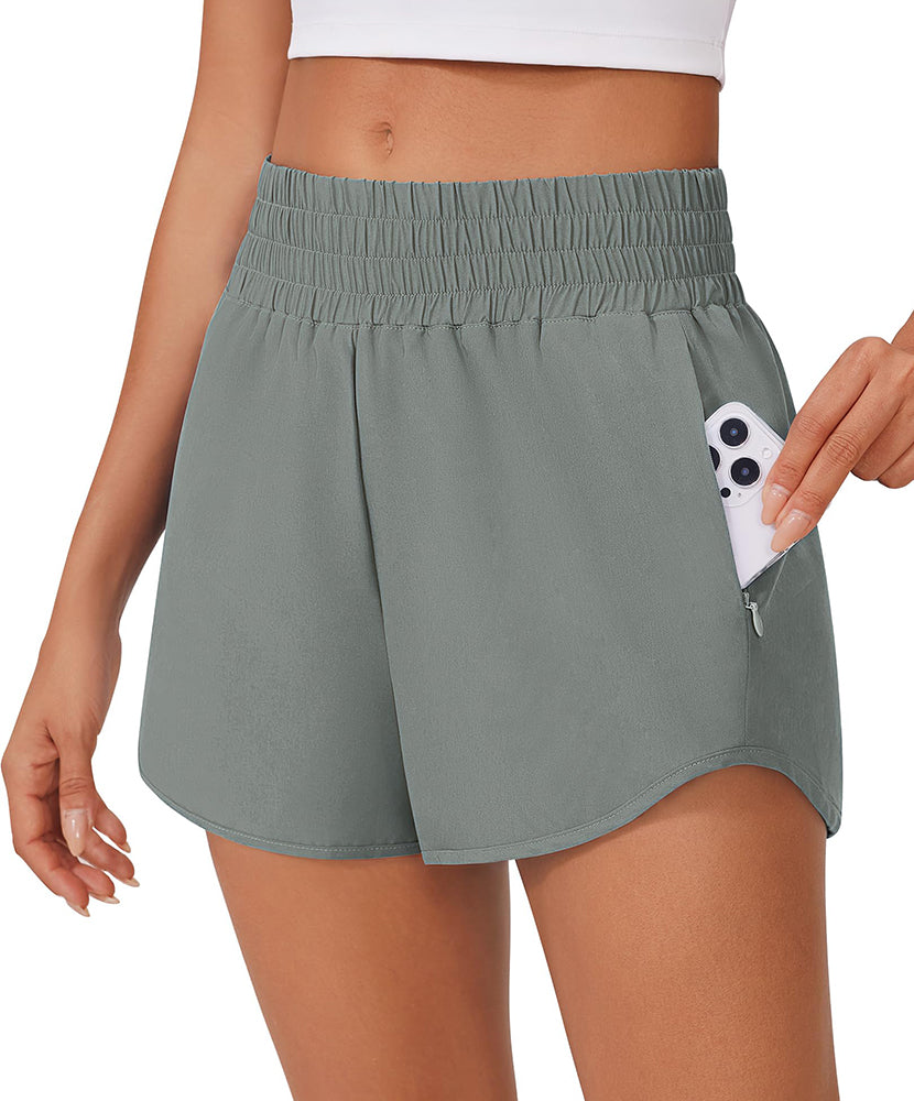 Quick Dry High Waisted Running Shorts