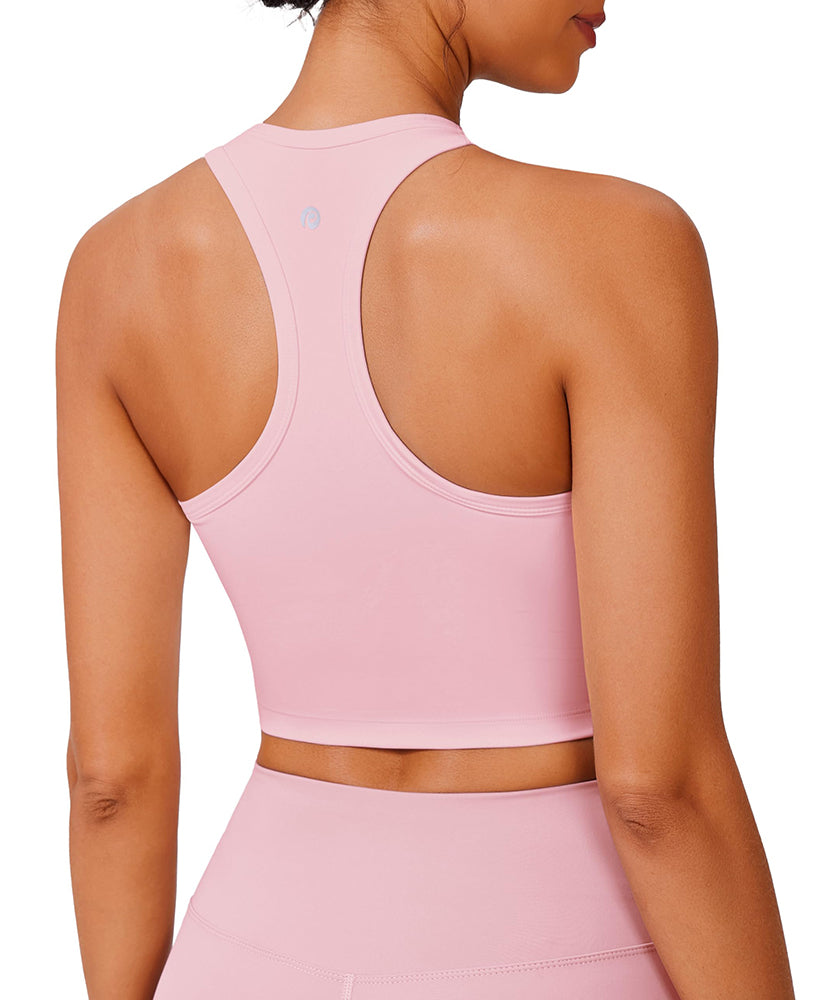 Racerback Padded Workout Tank Top