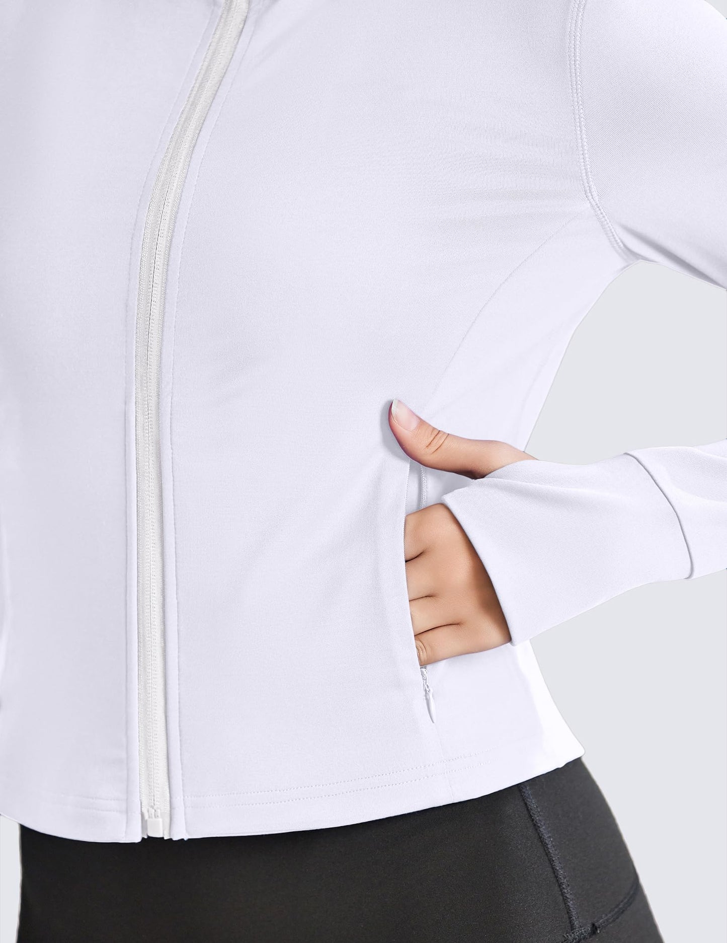 Full Zip Cropped Workout Jacket