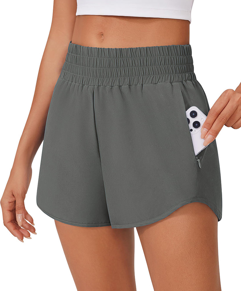 Quick Dry High Waisted Running Shorts
