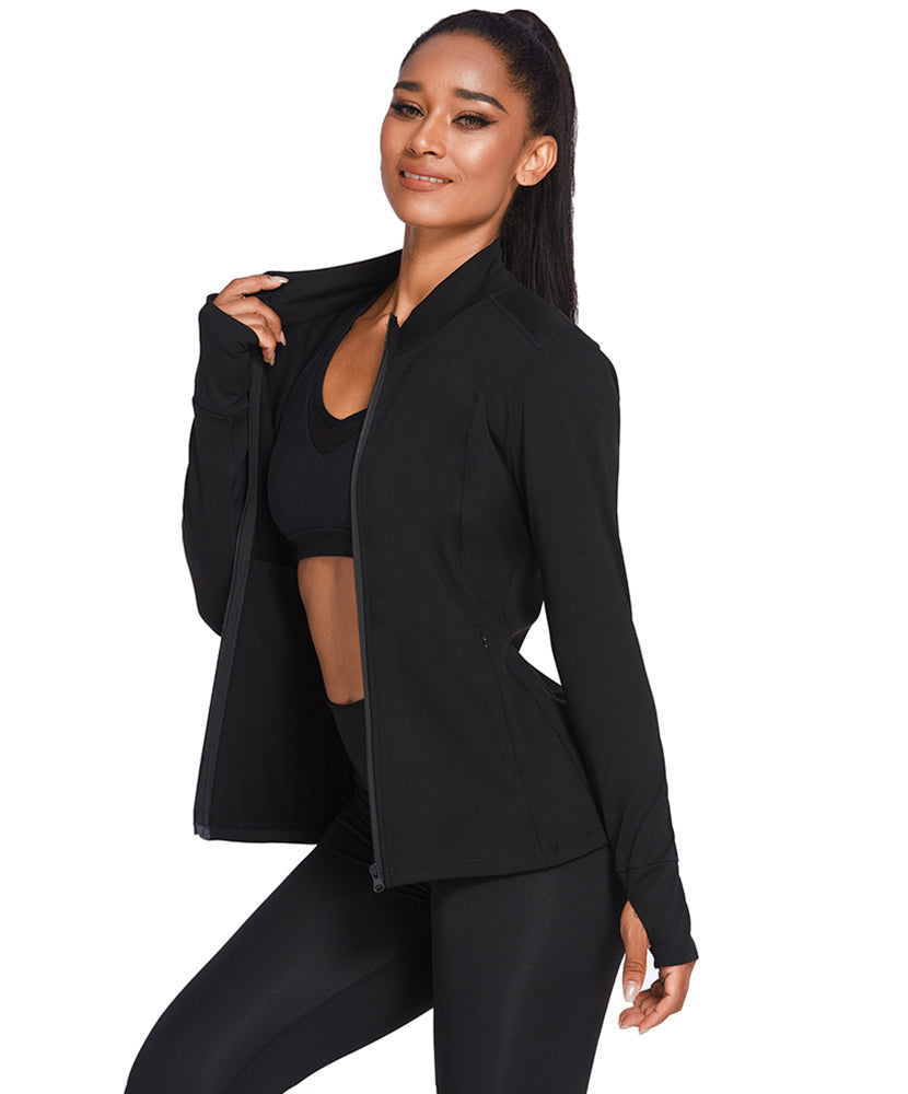 Breathable Slim Fit Workout Jacket
