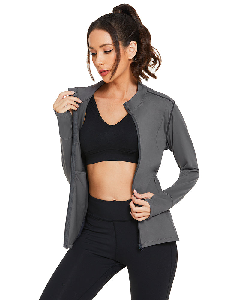 Breathable Slim Fit Workout Jacket