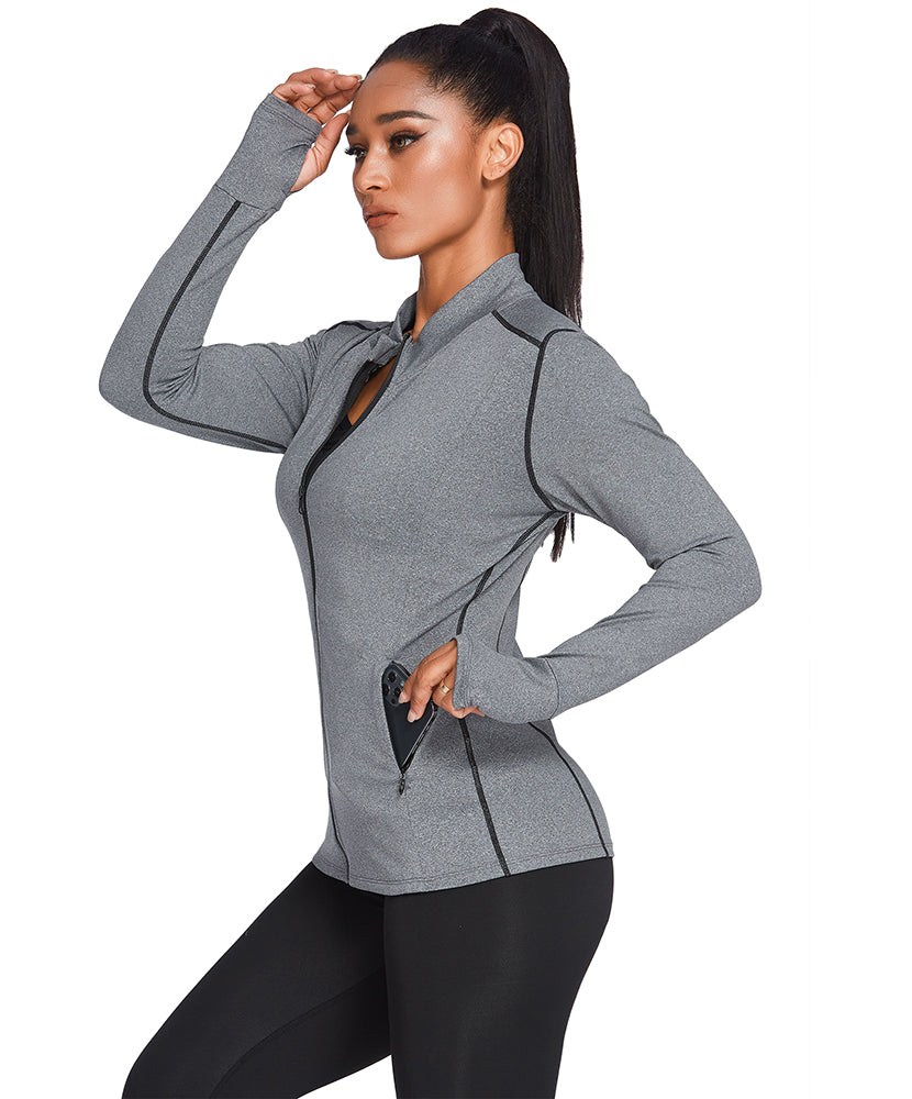 Breathable Slim Fit Workout Jacket