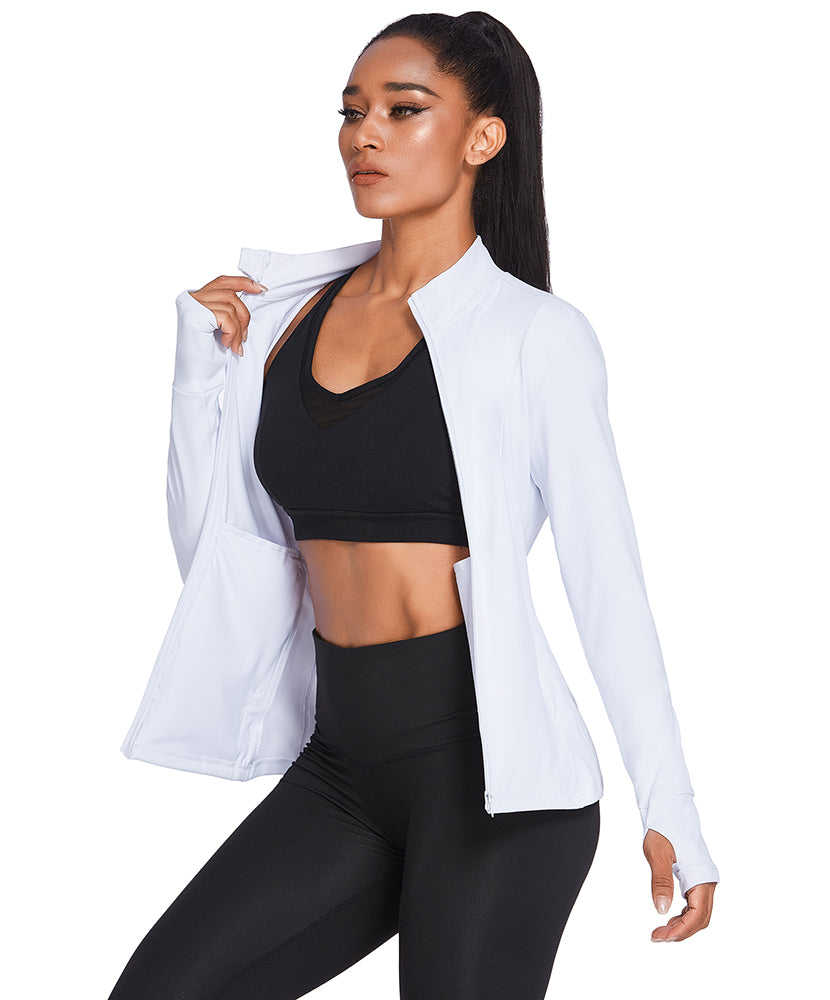 Breathable Slim Fit Workout Jacket