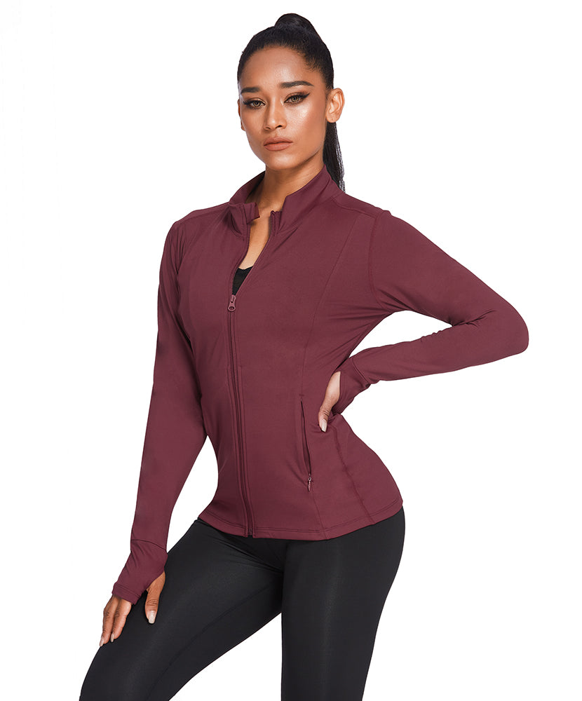 Breathable Slim Fit Workout Jacket