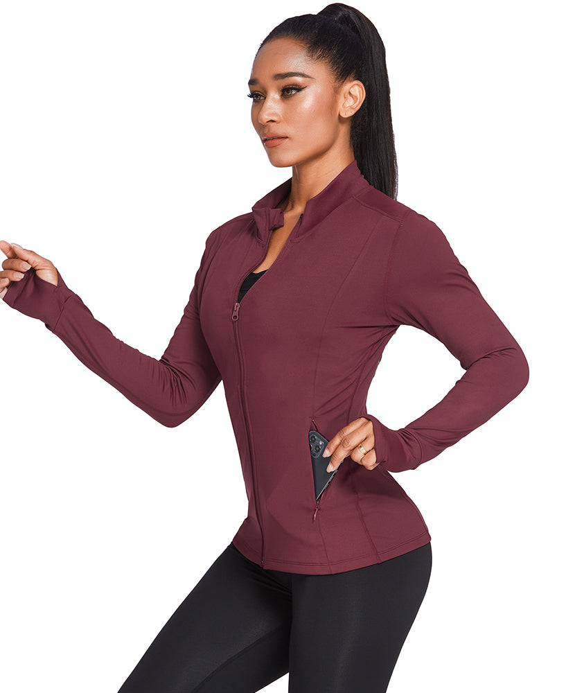 Breathable Slim Fit Workout Jacket