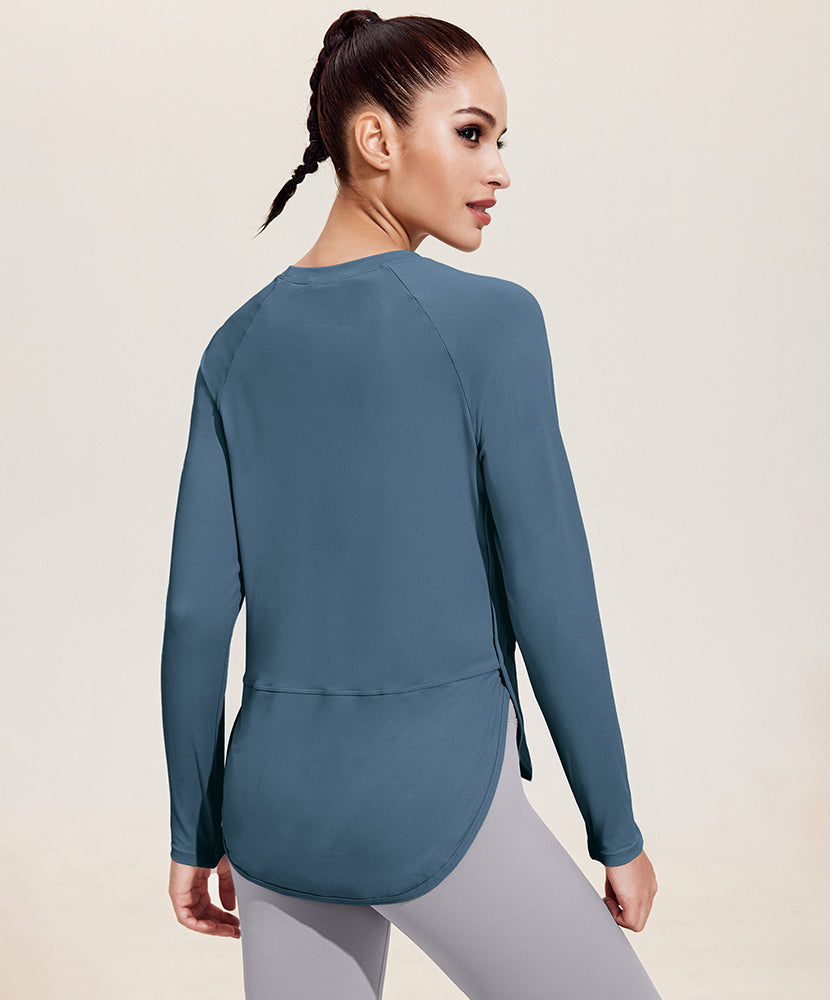 Crew Neck Raglan Sleeve Tops