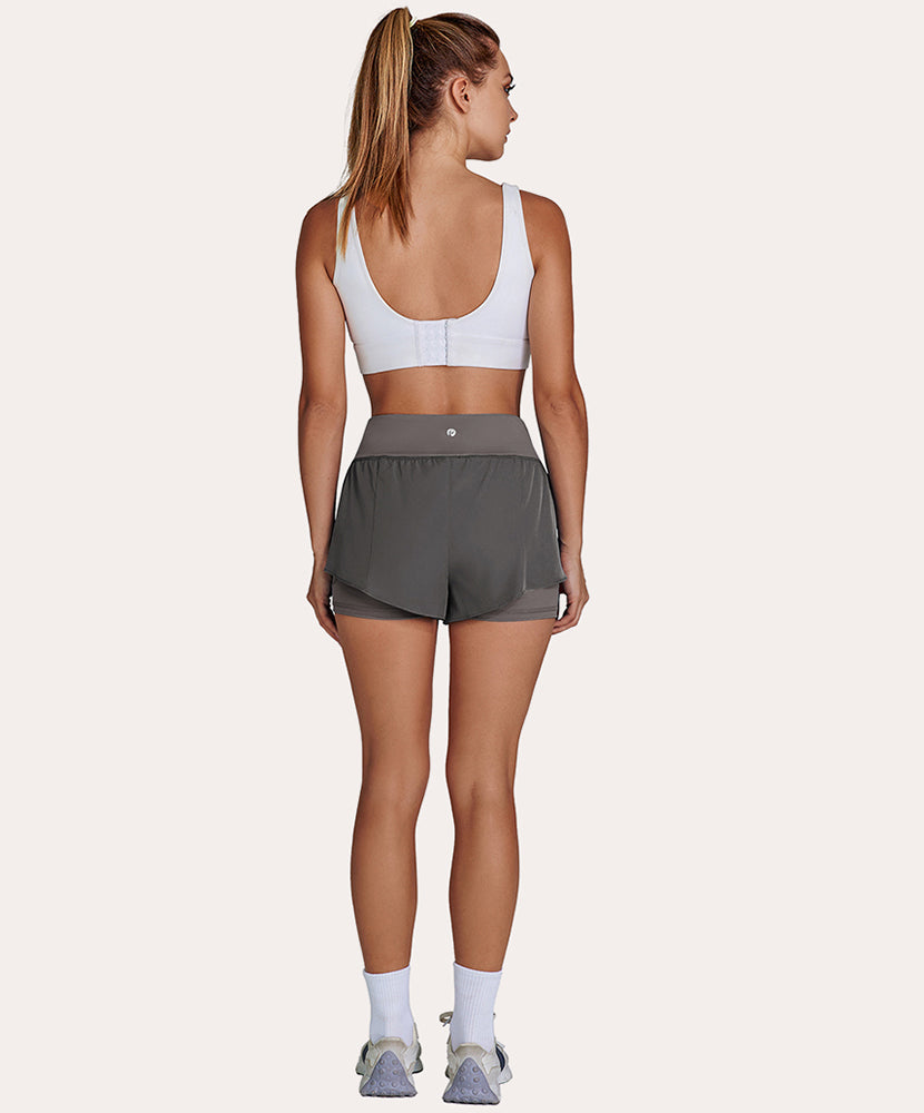 Athletic 2 in 1 High Waisted Shorts