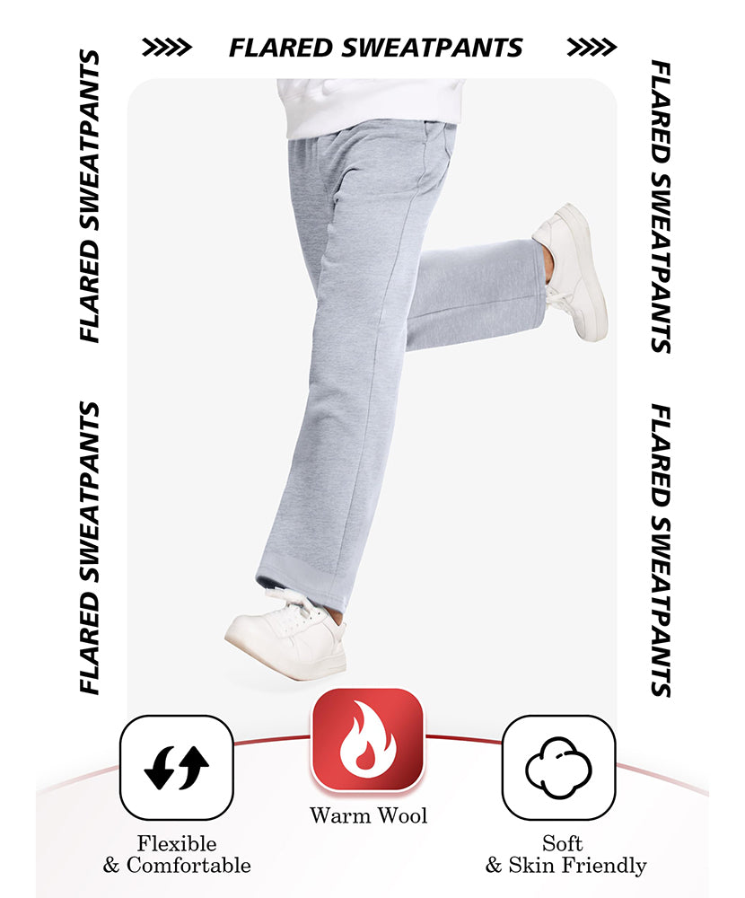Men'S Fleece Flared Sweatpants