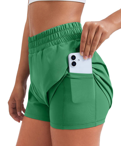 Athletic Quick Dry High Waisted Workout Shorts
