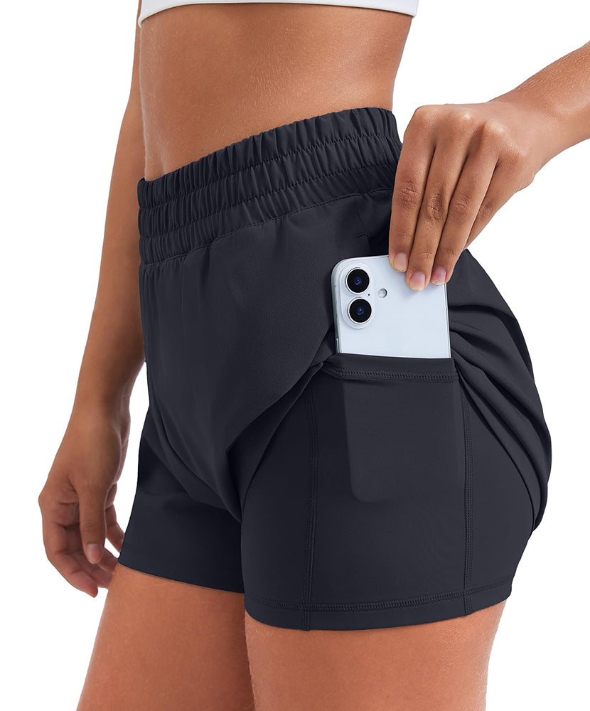 Athletic Quick Dry High Waisted Workout Shorts