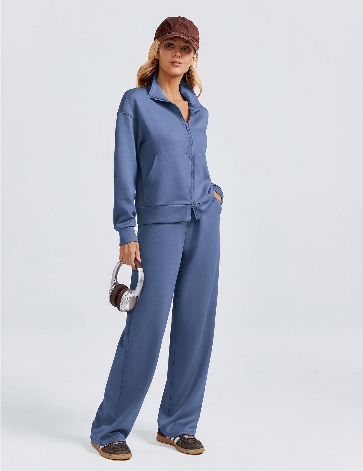 Women's Essential Jacket Pants Tracksuit Set