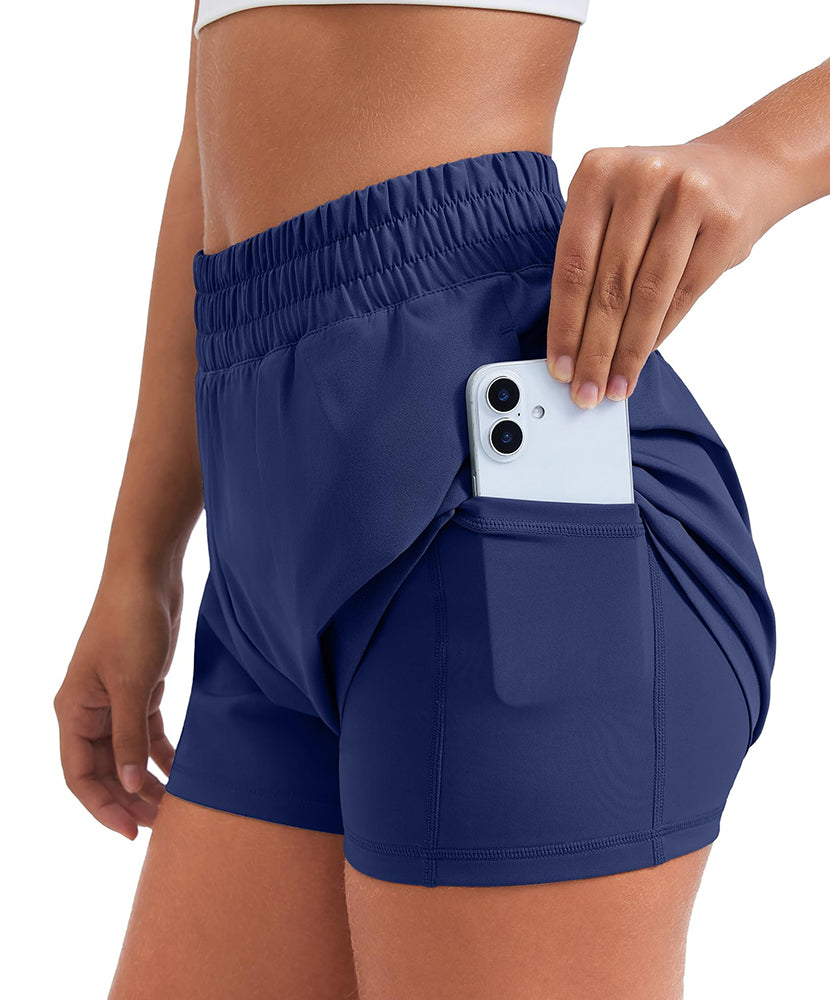 Athletic Quick Dry High Waisted Workout Shorts