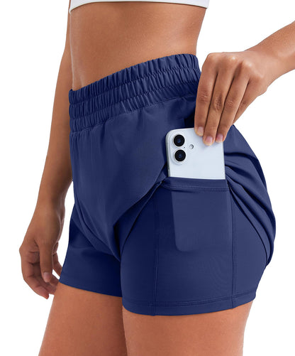 Athletic Quick Dry High Waisted Workout Shorts