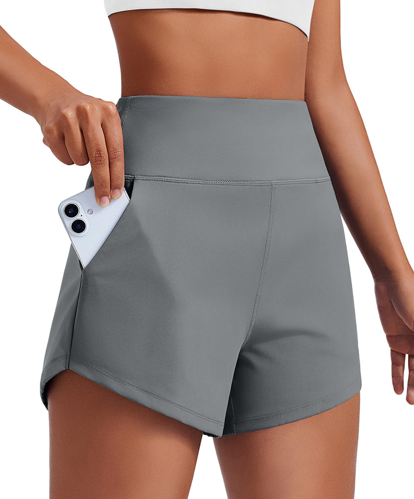 Comfort Unlined Naked Feel 3.5" Running Athletic Shorts