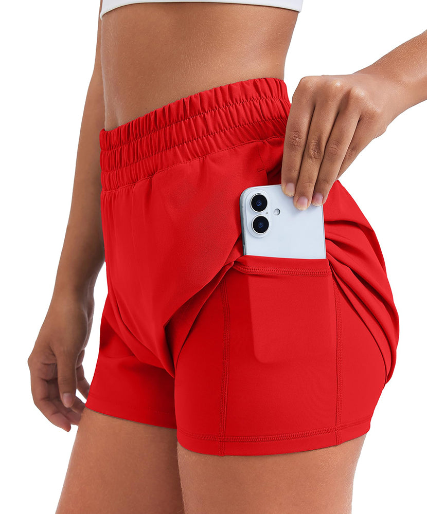 Athletic Quick Dry High Waisted Workout Shorts