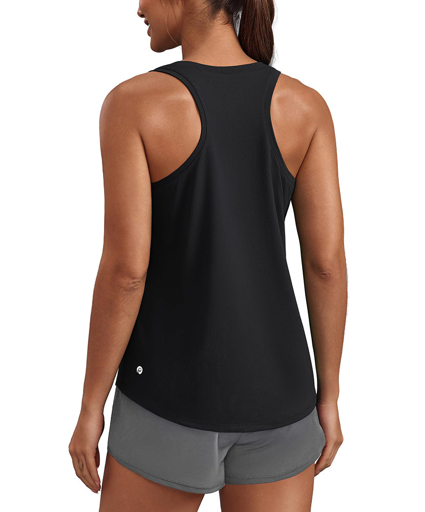 Athletic U-neck UPF 50+ Workout Tank Top for Women