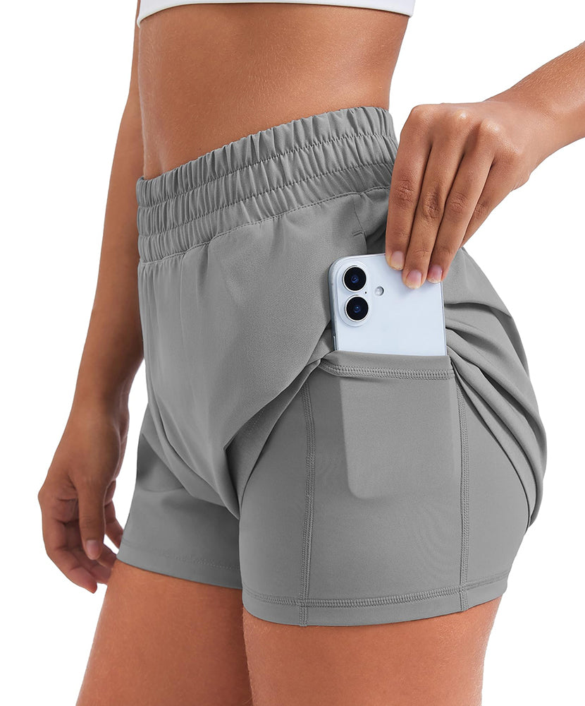 Athletic Quick Dry High Waisted Workout Shorts