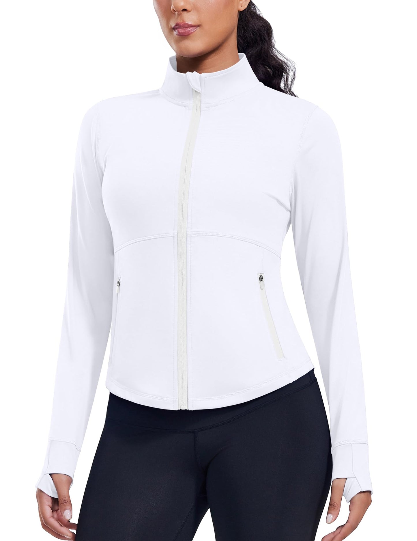Comfy Slim Fit Cropped Workout Jacket