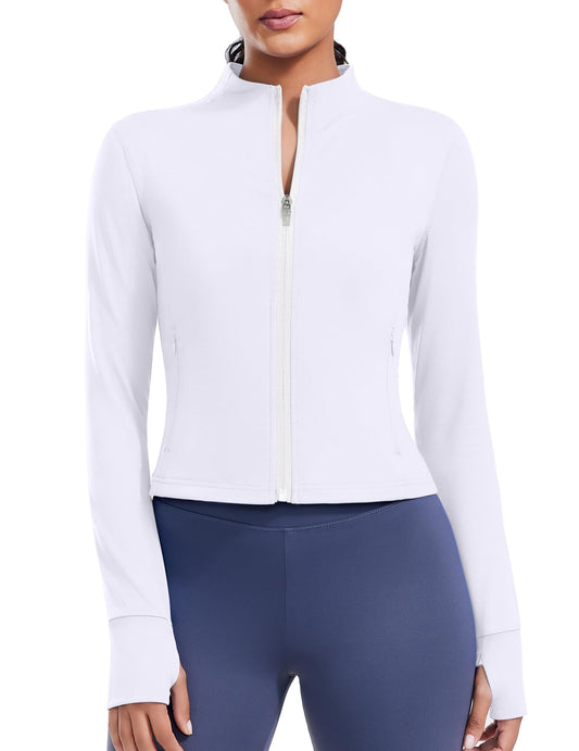 Full Zip Cropped Workout Jacket