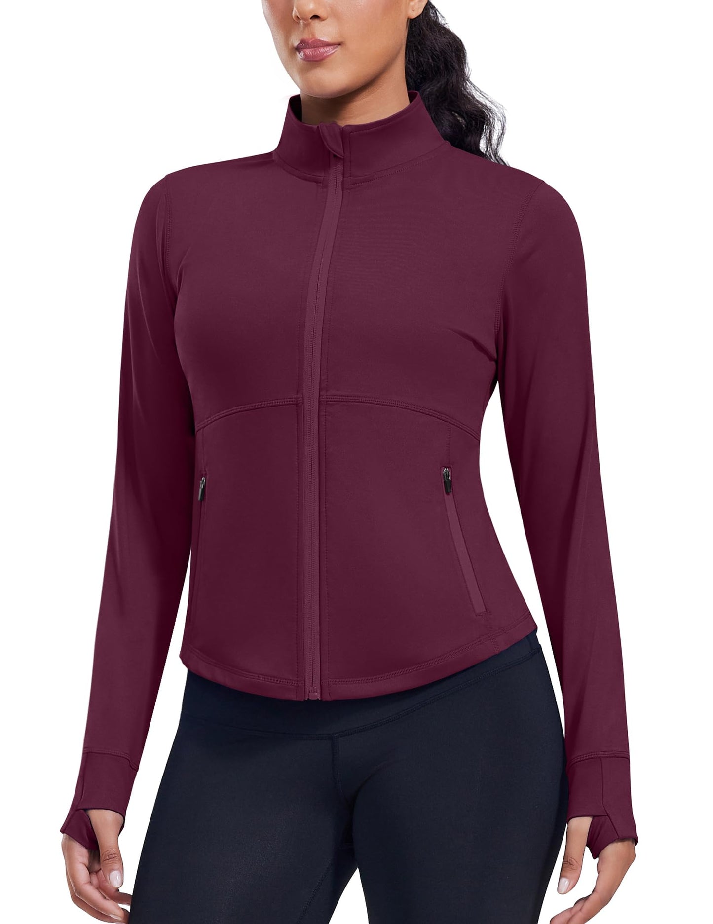 Comfy Slim Fit Cropped Workout Jacket