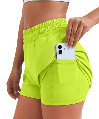 Athletic Quick Dry High Waisted Workout Shorts