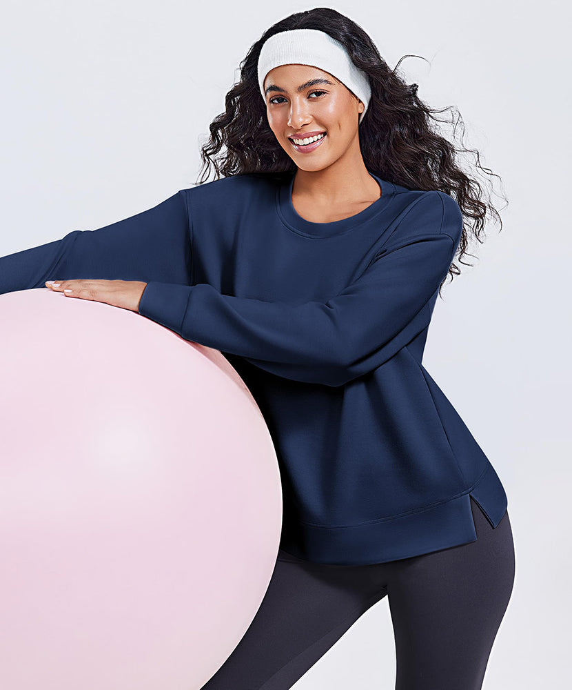 Casual Essential Solid Yoga Sweatshirt