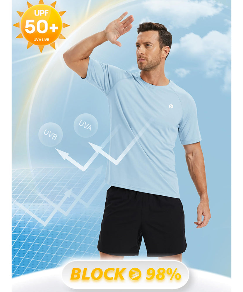 Men's Casual UPF 50+ Quick Dry Athletic Gym Tee