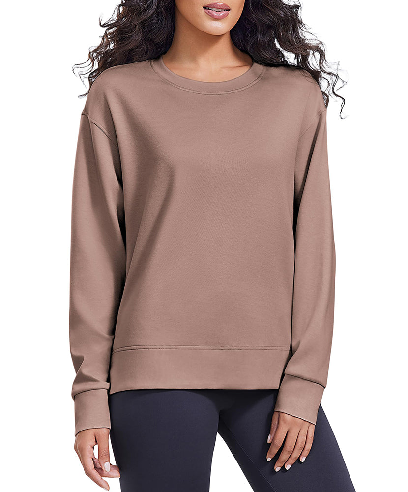 Casual Essential Solid Yoga Sweatshirt