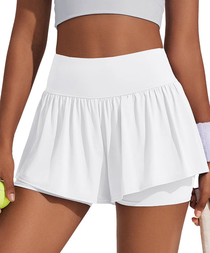 Flowy Athletic High Waisted Shorts