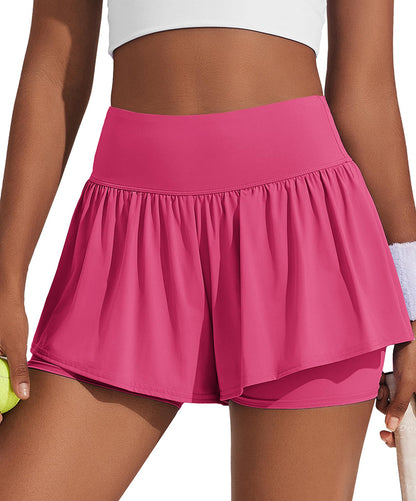 Flowy Athletic High Waisted Shorts