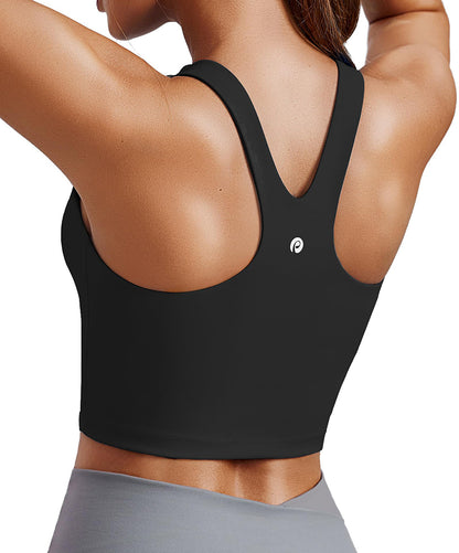 Comfy Racerback Sports Bra with Built in Pads