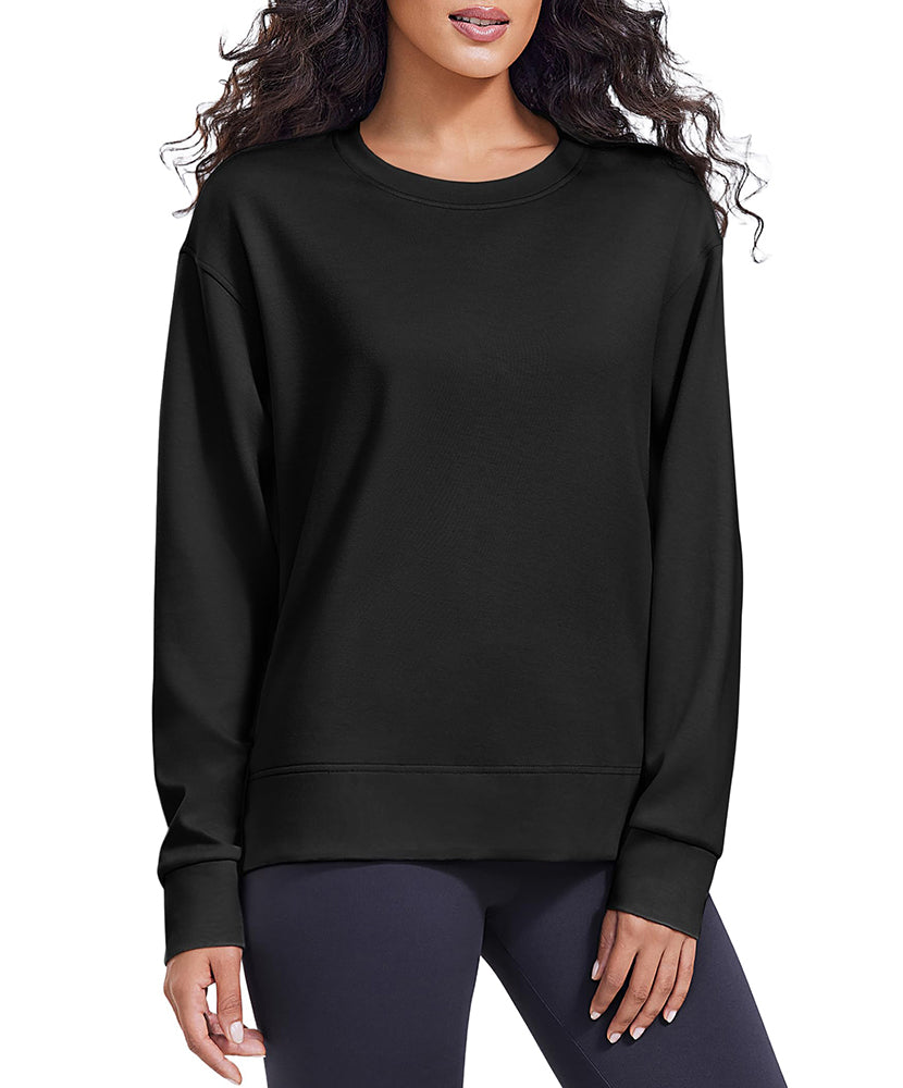 Casual Essential Solid Yoga Sweatshirt
