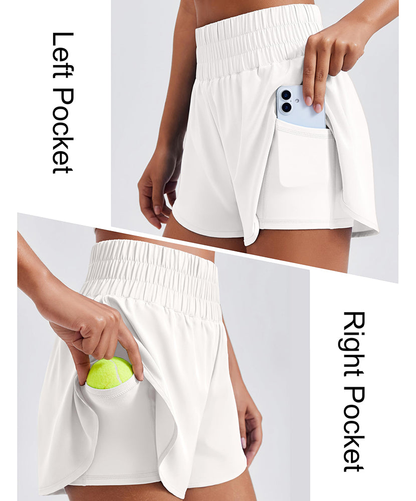 High Waisted 3" Liner Running Shorts