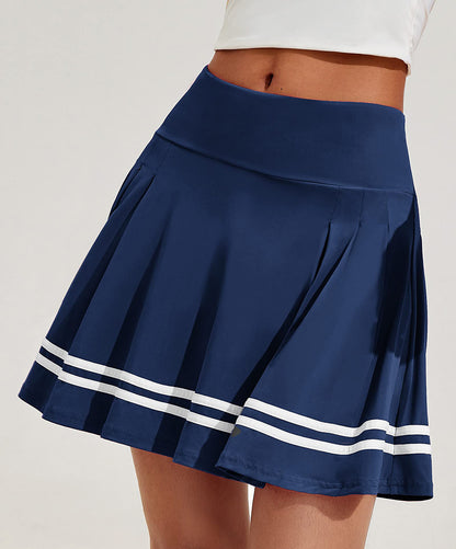 High Waist Pleated Tennis Skirt