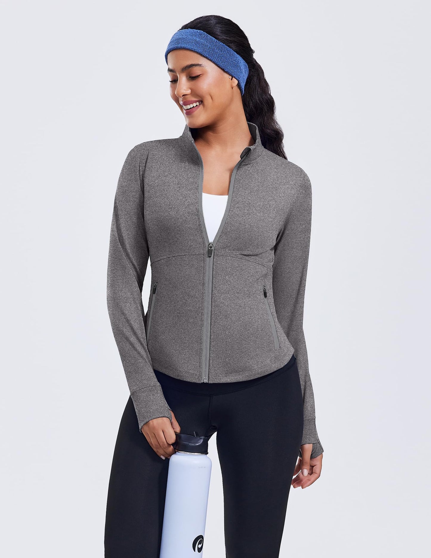 Comfy Slim Fit Cropped Workout Jacket