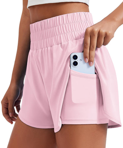 High Waisted 3" Liner Running Shorts
