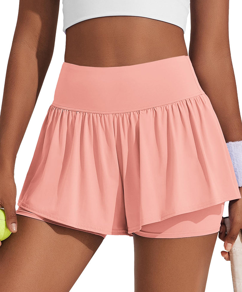 Flowy Athletic High Waisted Shorts