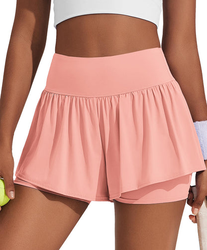 Flowy Athletic High Waisted Shorts