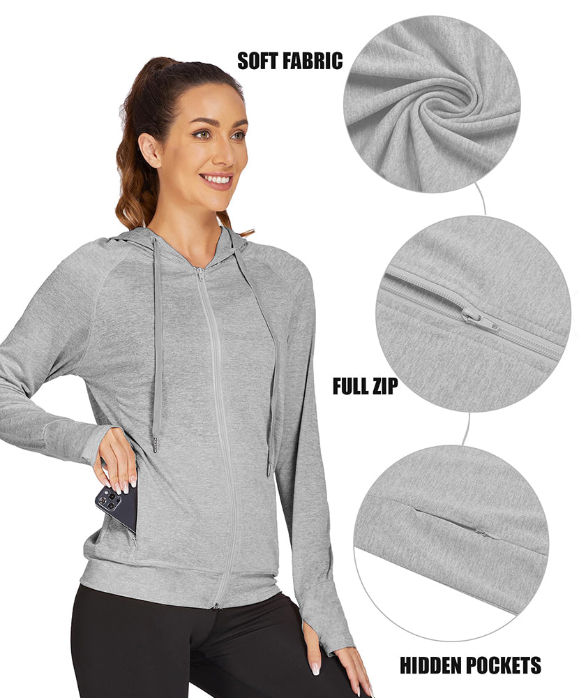 Breathable Hooded Workout Jackets