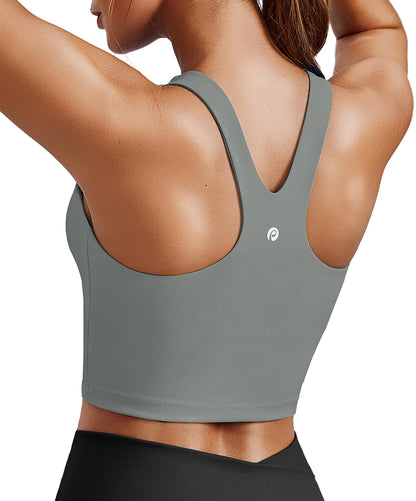 Comfy Racerback Sports Bra with Built in Pads