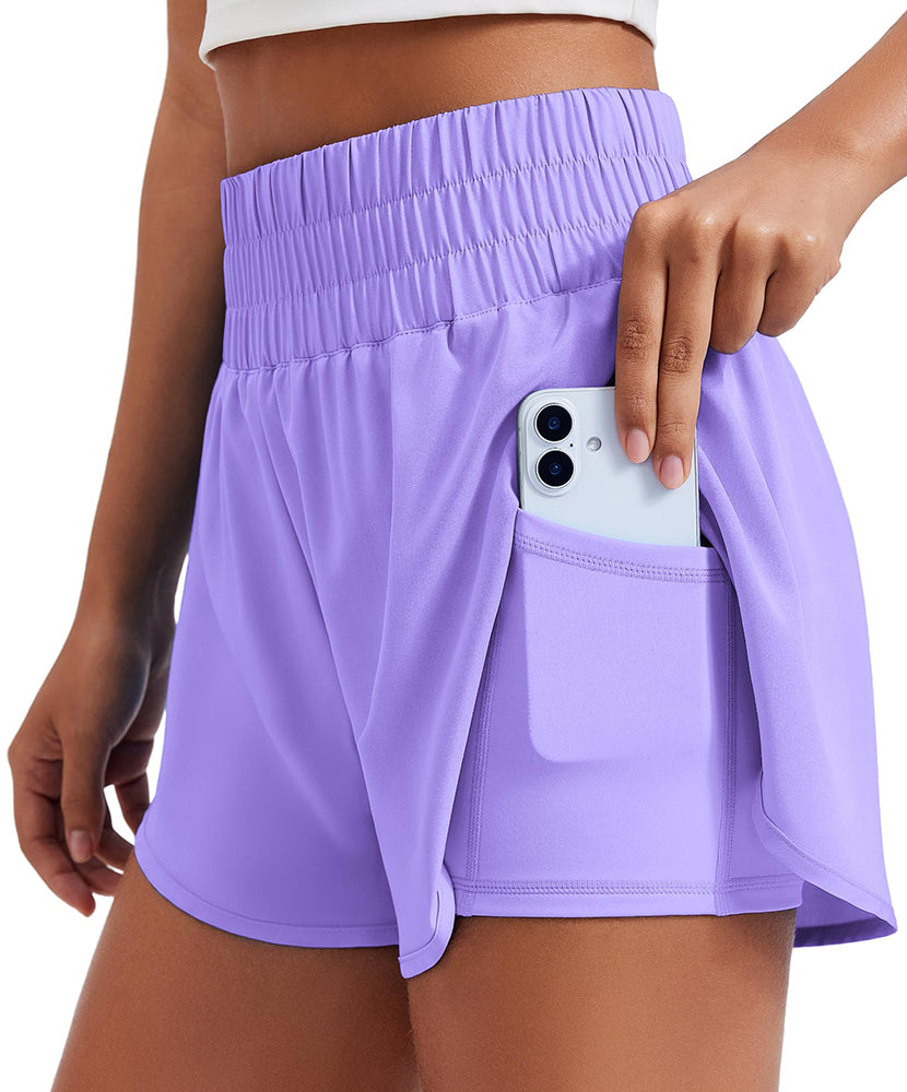 High Waisted 3" Liner Running Shorts