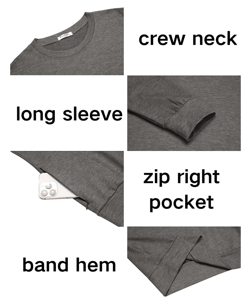 Classic Soft Sweatshirt with Zipper Pocket