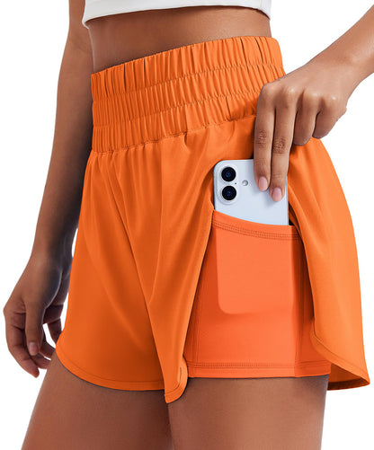 High Waisted 3" Liner Running Shorts