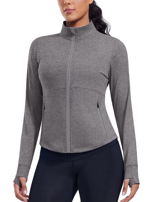 Comfy Slim Fit Cropped Workout Jacket