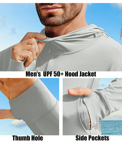 Men's Sun Protection Hooded Jacket